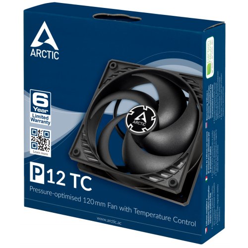 Продати Кулер для корпуса Arctic P12 TC (ACFAN00176A) Black за Trade-In у інтернет-магазині Телемарт - Київ, Дніпро, Україна фото