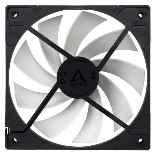 Продати Кулер для корпуса Arctic F12 PWM PST (AFACO-120PC-GBA01) Black/White за Trade-In у інтернет-магазині Телемарт - Київ, Дніпро, Україна фото