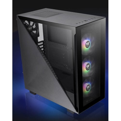 Корпус Thermaltake Divider 300 TG ARGB Tempered Glass без БП (CA-1S2-00M1WN-01) Black купити з перевіркою сумісності: огляд, характеристики, ціна у Києві, Львові, Вінниці, Хмельницькому, Івано-Франківську, Україні | інтернет-магазин TELEMART.UA фото