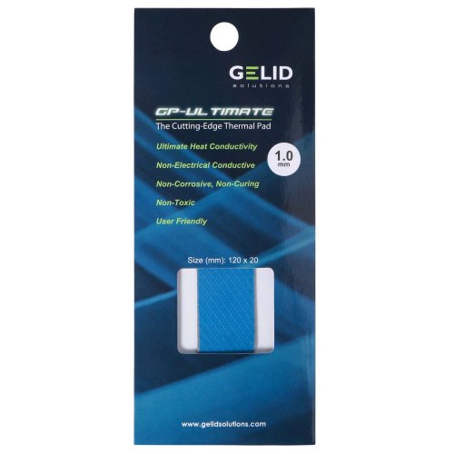 Купить Термопрокладка GELID Solutions GP-Ultimate 120 x 20 mm (1mm) (TP-GP04-R-B) - цена в Харькове, Киеве, Днепре, Одессе
в интернет-магазине Telemart фото