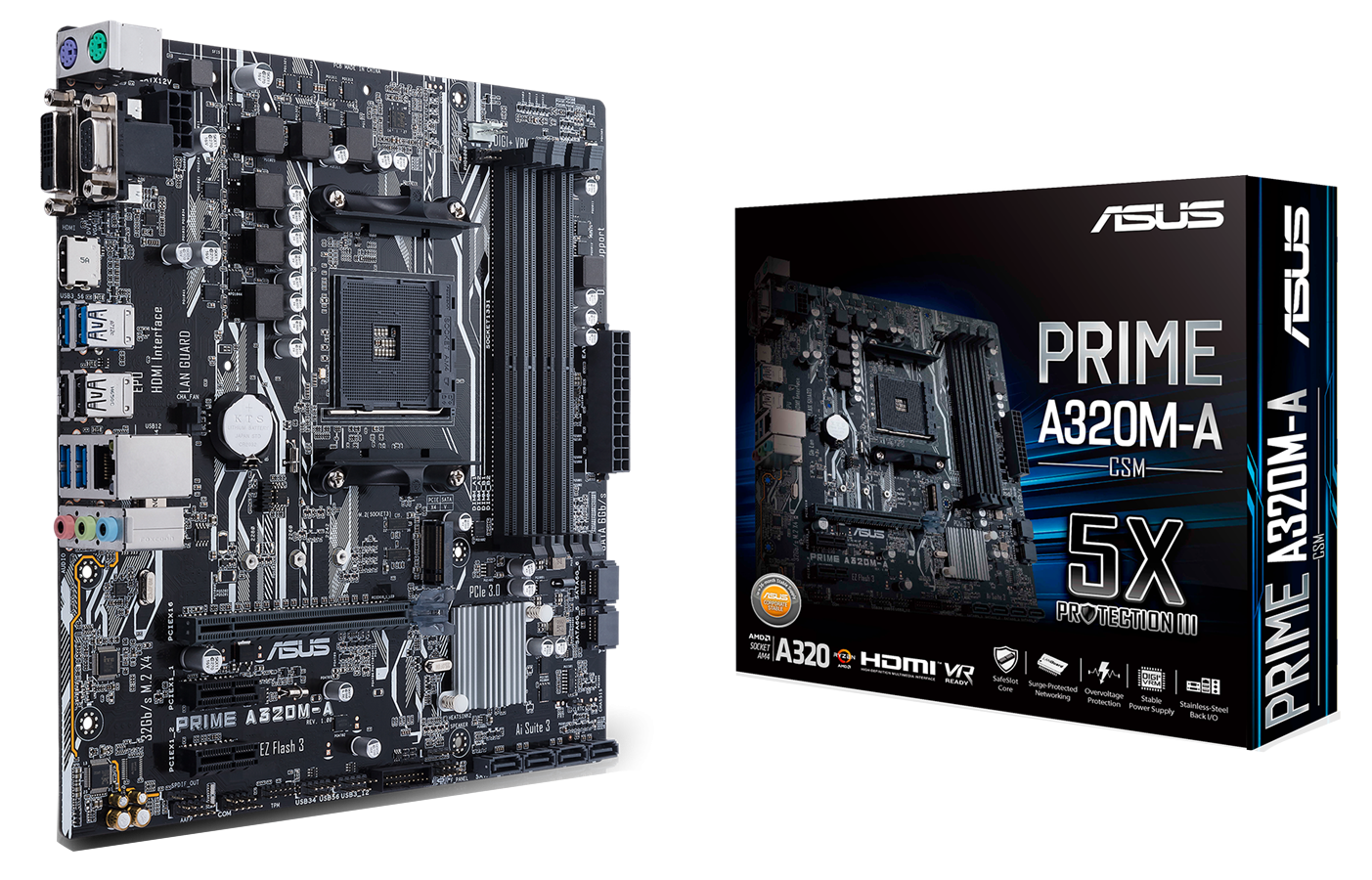 Продать Материнская плата Asus PRIME A320M-A/CSM (sAM4, AMD A320) по ...