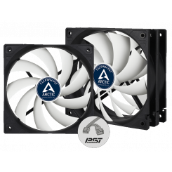 Набір кулерів для корпусу Arctic F12 PWM PST (3-Fan Pack) (ACFAN00194A) Black/White