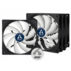 Набір кулерів для корпусу Arctic F12 PWM PST (4-Fan Pack) (ACFAN00195A) Black/White