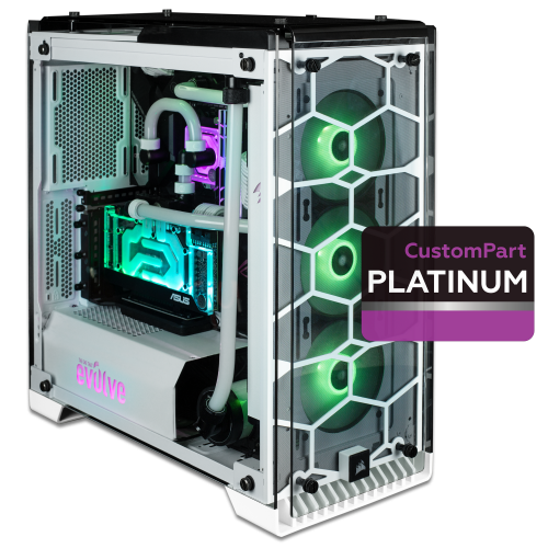 Продать Компьютер EVOLVE CustomPart Crystal_570X BW (EVCP-CBWR590XN309-32S1TWh) White по Trade-In интернет-магазине Телемарт - Киев, Днепр, Украина фото