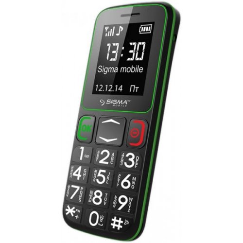 Купить Мобильный телефон Sigma mobile Comfort 50 Mini 3 Black-Green - цена в Харькове, Киеве, Днепре, Одессе
в интернет-магазине Telemart фото