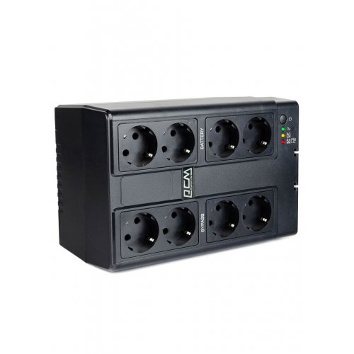 ДБЖ Powercom CUB-850N Schuko купити в Україні: Київ, Львів, Хмельницький, Тернопіль, Івано-Франківськ | Низька ціна, відгуки, характеристики від TELEMART фото