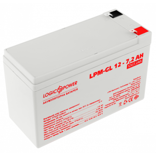 Купить Аккумуляторная батарея LogicPower 12V 7.2 Ah LPM-GL (LP6561) - цена в Харькове, Киеве, Днепре, Одессе
в интернет-магазине Telemart фото