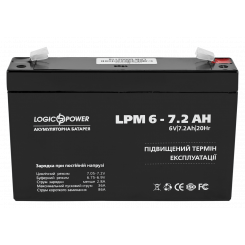 Аккумуляторная батарея LogicPower 6V 7.2 Ah AGM LPM (LP3859)