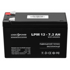 Акумуляторна батарея LogicPower 12V 7.2 Ah AGM LPM (LP3863)