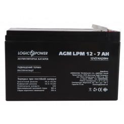 Фото Аккумуляторная батарея LogicPower 12V 7 Ah AGM LPM (LP3862)