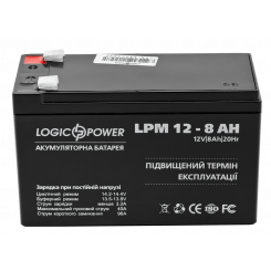 Фото Аккумуляторная батарея LogicPower 12V 8 Ah AGM LPM (LP3865)