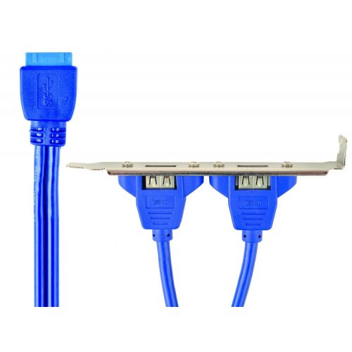 Переходник Cablexpert IDE 20 pin to 2 x USB 3.0 (CC-USB3-RECEPTACLE) купить в Украине: Киев, Днепр, Харьков, Одесса  | Низкая цена, отзывы, характеристики от TELEMART фото