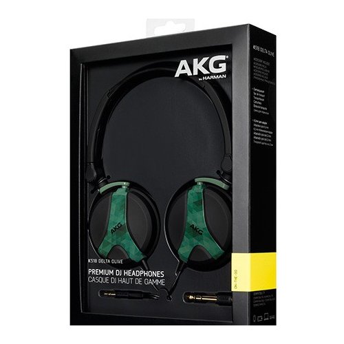 Навушники AKG K518 DELTA Olive купити в Україні: Київ, Львів, Хмельницький, Тернопіль, Івано-Франківськ | Низька ціна, відгуки, характеристики від TELEMART фото