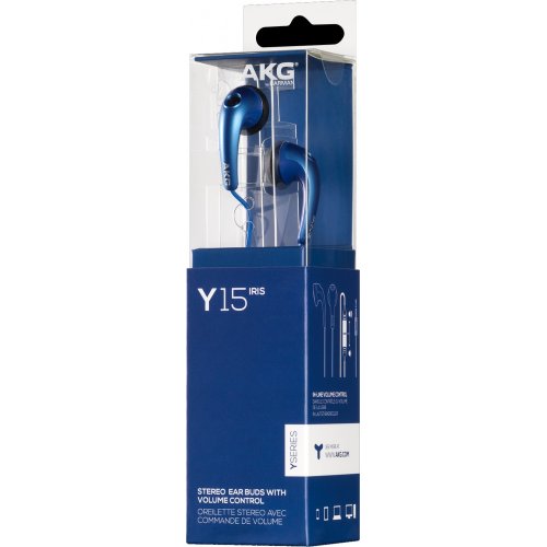 Наушники AKG Y15 Blue купить в Украине: Киев, Днепр, Харьков, Одесса  | Низкая цена, отзывы, характеристики от TELEMART фото