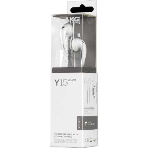 Навушники AKG Y15 White купити в Україні: Київ, Львів, Хмельницький, Тернопіль, Івано-Франківськ | Низька ціна, відгуки, характеристики від TELEMART фото