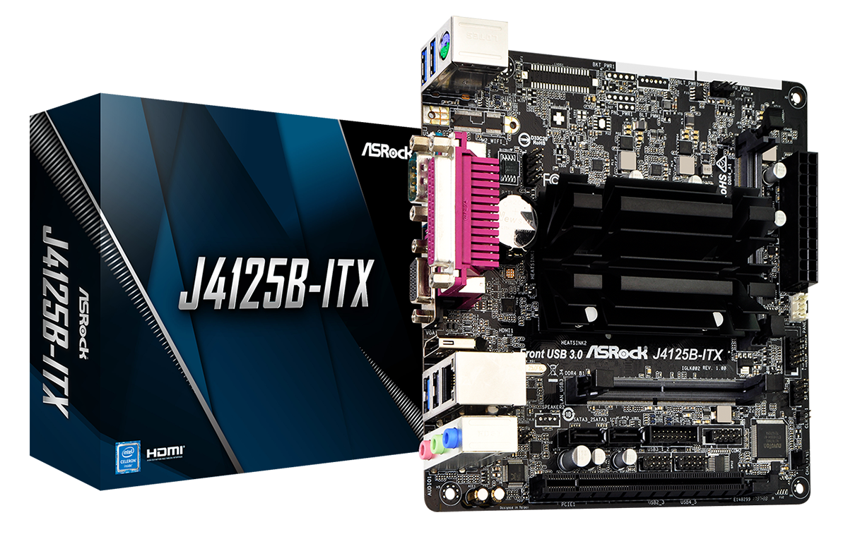 Купить Материнская плата AsRock J4125B-ITX (Intel J4125) с проверкой  совместимости: обзор, характеристики, цена в Киеве, Днепре, Одессе,  Харькове, Украине | интернет-магазин TELEMART.UA