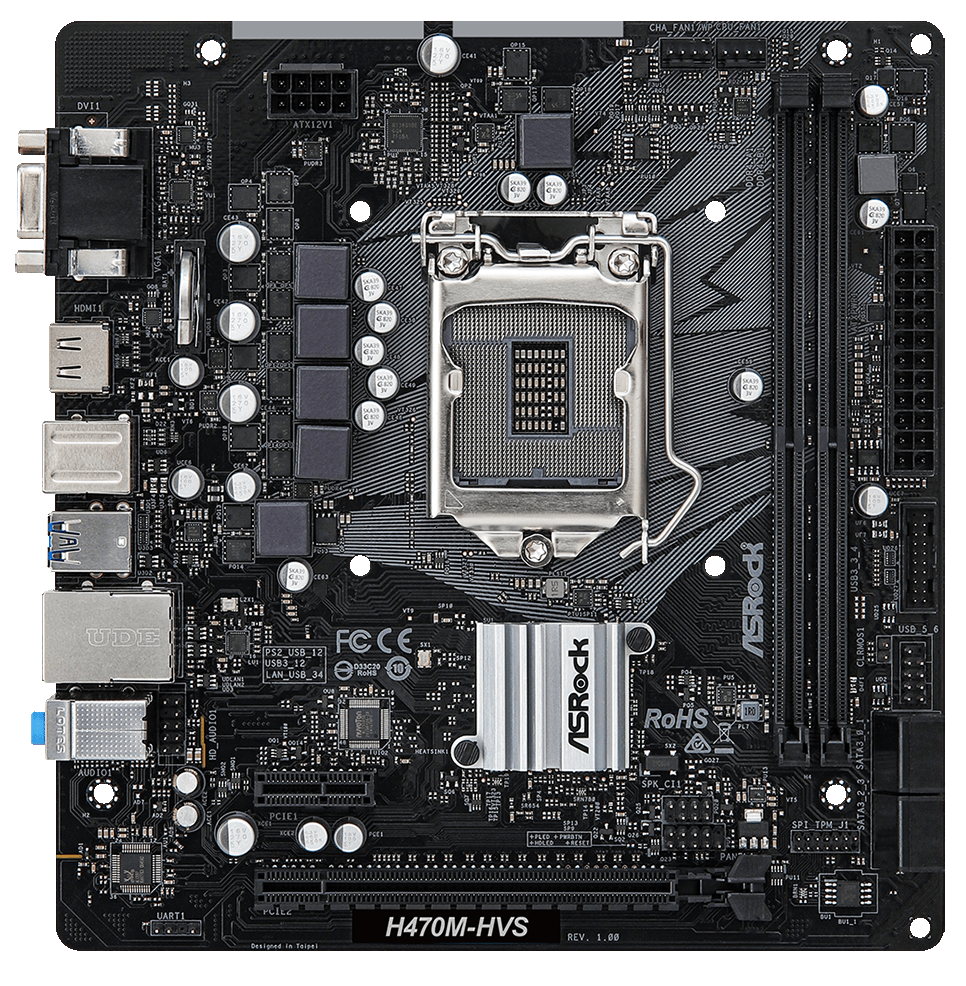 Материнская плата asrock h470m hdv совместимость