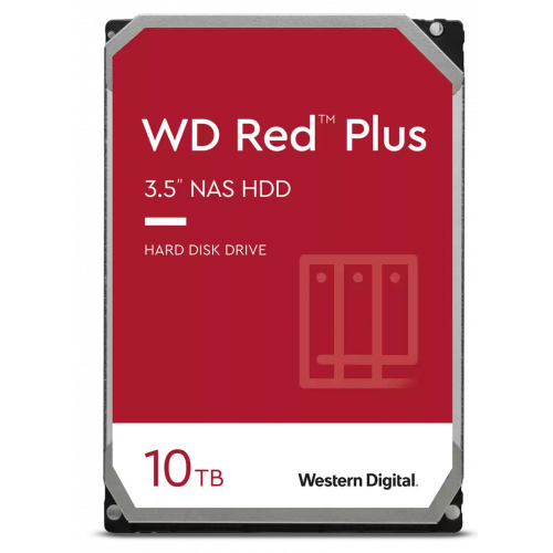 Купить Жесткий диск Western Digital Red Plus NAS 10TB 256МB 7200RPM 3.5