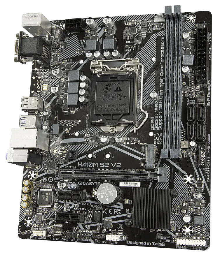 Gigabyte h410m s2 v2 подключение