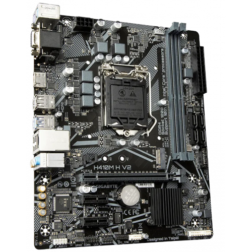 Photo Motherboard Gigabyte H410M H V2 (s1200, Intel H410)