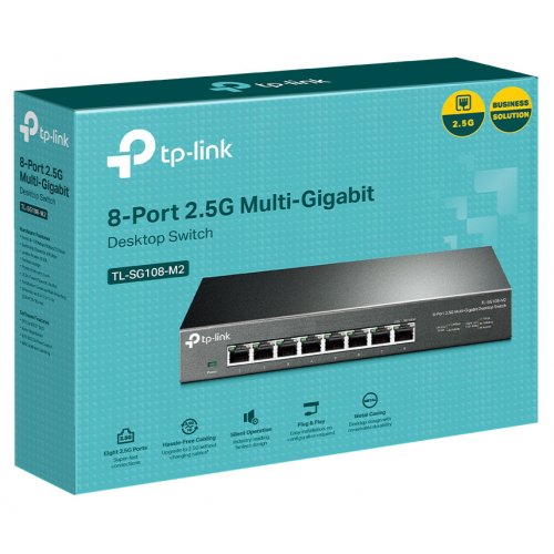 Купити Мережевий комутатор TP-LINK TL-SG108-M2 - ціна в Києві, Львові, Вінниці, Хмельницькому, Франківську, Україні | інтернет-магазин TELEMART.UA фото