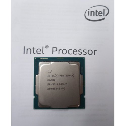 Фото Уценка процессор Intel Pentium Gold G6600 4.2GHz 4MB s1200 Box (BX80701G6600) (Следы монтажа, 365117)