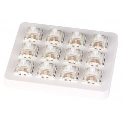 Набір перемикачів для клавіатури Keychron Gateron White Switch with Holder 12 pcs Set