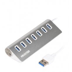 Фото USB-хаб Maxxter USB 3.0 7 ports (HU3A-7P-01) Silver
