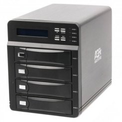 Внешний RAID-массив Agestar Enclosure for 4 x 3.5" with USB 3.0 Type-B + eSATA (3C4B3A) Black