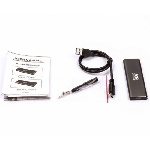 Купить Внешний карман Agestar Enclosure M2 NGFF USB Type-C (3UBNF1C) Grey - цена в Харькове, Киеве, Днепре, Одессе
в интернет-магазине Telemart фото