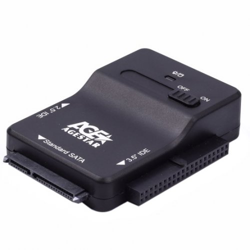 Купити Адаптер Agestar USB 3.0 Adapter 2.5"/3.5" (3FBCP1) Black - ціна в Києві, Львові, Вінниці, Хмельницькому, Франківську, Україні | інтернет-магазин TELEMART.UA фото