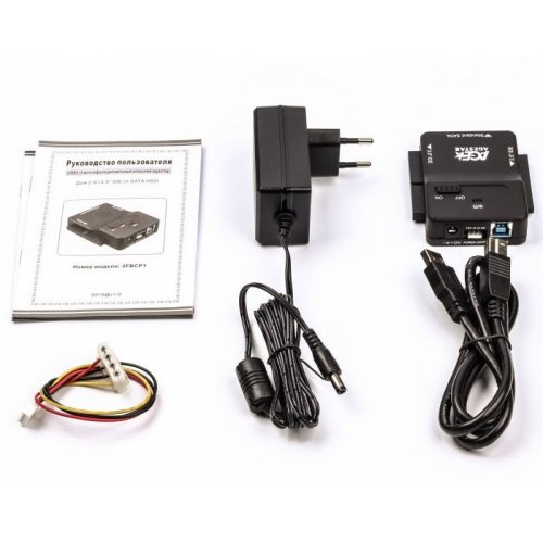 Купити Адаптер Agestar USB 3.0 Adapter 2.5"/3.5" (3FBCP1) Black - ціна в Києві, Львові, Вінниці, Хмельницькому, Франківську, Україні | інтернет-магазин TELEMART.UA фото