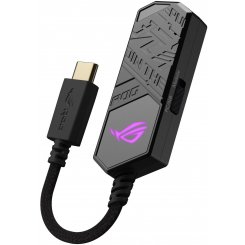 Фото Звукова карта Asus ROG Clavis USB Type-C to 3.5mm M/F (90YH02N0-B2UA00) Black
