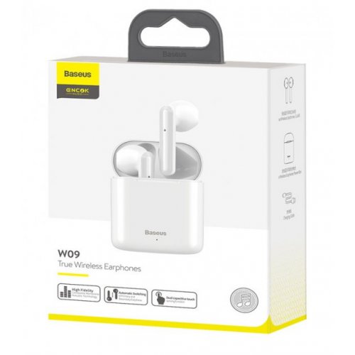 Наушники Baseus Encok True Wireless Earphones W09 (NGW09-02) White купить в Украине | Telemart фото