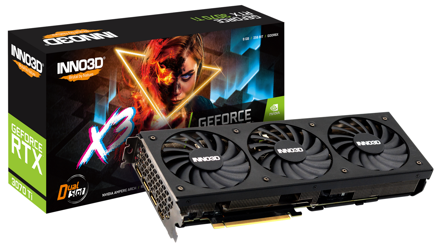 Продати Відеокарта Inno3D GeForce RTX 3070 Ti X3 OC 8192MB (N307T3 ...