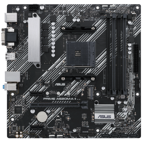 Photo Motherboard Asus PRIME A520M-A II (sAM4, AMD A520)