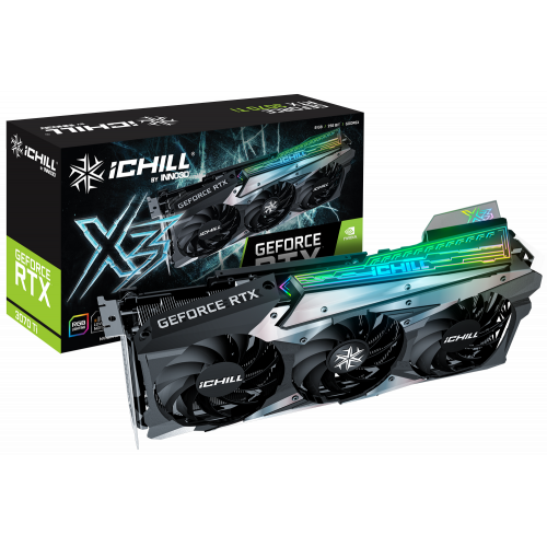 Продати Відеокарта Inno3D GeForce RTX 3070 Ti ICHILL X3 8192MB (C307T3-086XX-1820VA38) за Trade-In у інтернет-магазині Телемарт - Київ, Дніпро, Україна фото