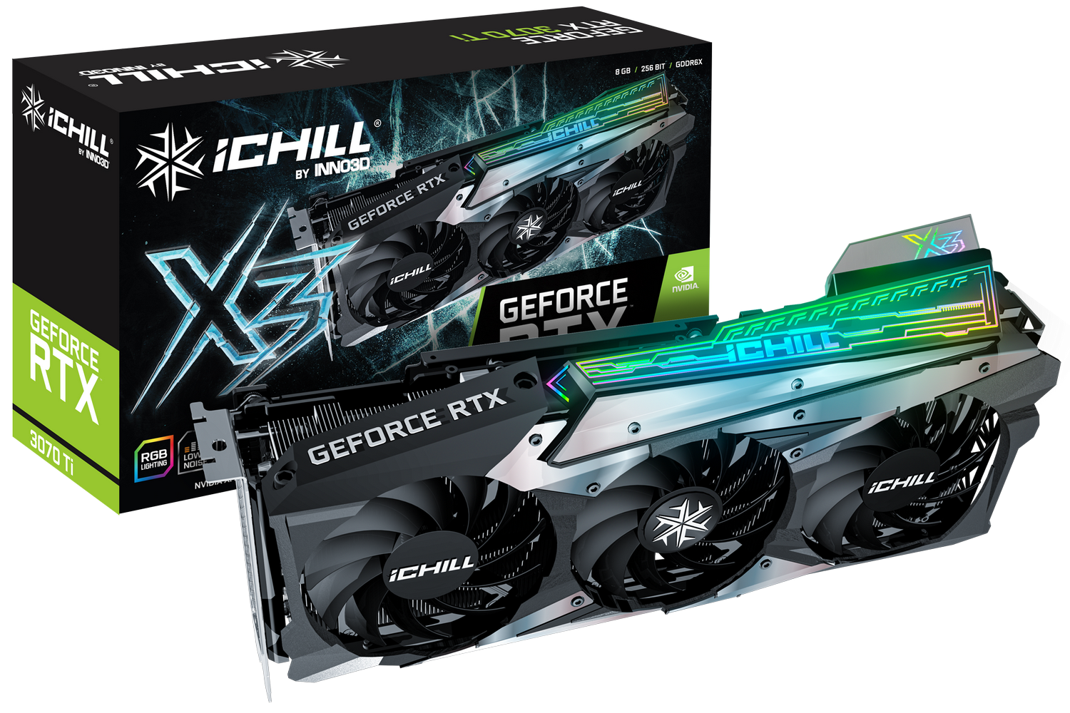 Видеокарта Inno3D GeForce RTX 3070 Ti ICHILL X3 8192MB (C307T3-086XX ...