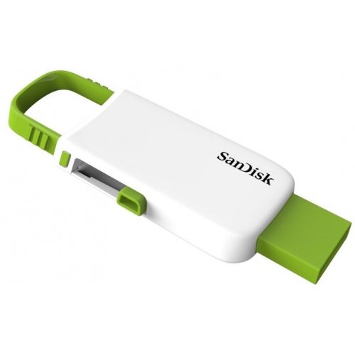 Купити Накопичувач SanDisk Cruzer U 16GB White-Green (SDCZ59-016G-B35WG) - ціна в Києві, Львові, Вінниці, Хмельницькому, Франківську, Україні | інтернет-магазин TELEMART.UA фото