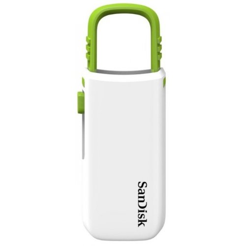 Купити Накопичувач SanDisk Cruzer U 16GB White-Green (SDCZ59-016G-B35WG) - ціна в Києві, Львові, Вінниці, Хмельницькому, Франківську, Україні | інтернет-магазин TELEMART.UA фото