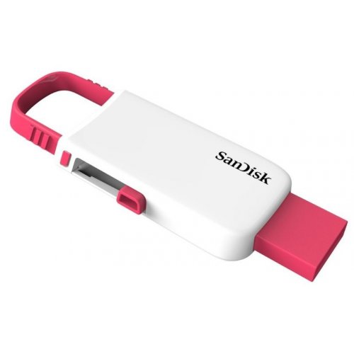 Купити Накопичувач SanDisk Cruzer U 16GB White-Pink (SDCZ59-016G-B35WP) - ціна в Києві, Львові, Вінниці, Хмельницькому, Франківську, Україні | інтернет-магазин TELEMART.UA фото