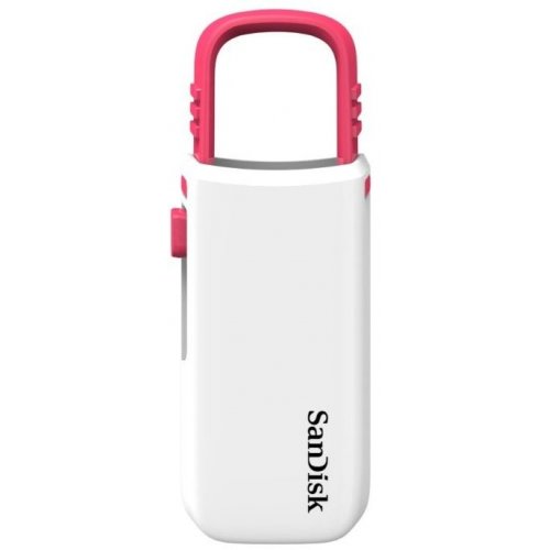 Купити Накопичувач SanDisk Cruzer U 16GB White-Pink (SDCZ59-016G-B35WP) - ціна в Києві, Львові, Вінниці, Хмельницькому, Франківську, Україні | інтернет-магазин TELEMART.UA фото