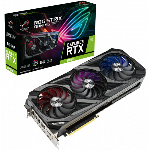 Продать Видеокарта Asus ROG GeForce RTX 3070 Ti STRIX 8192MB (ROG-STRIX-RTX3070TI-8G-GAMING) по Trade-In интернет-магазине Телемарт - Киев, Днепр, Украина фото