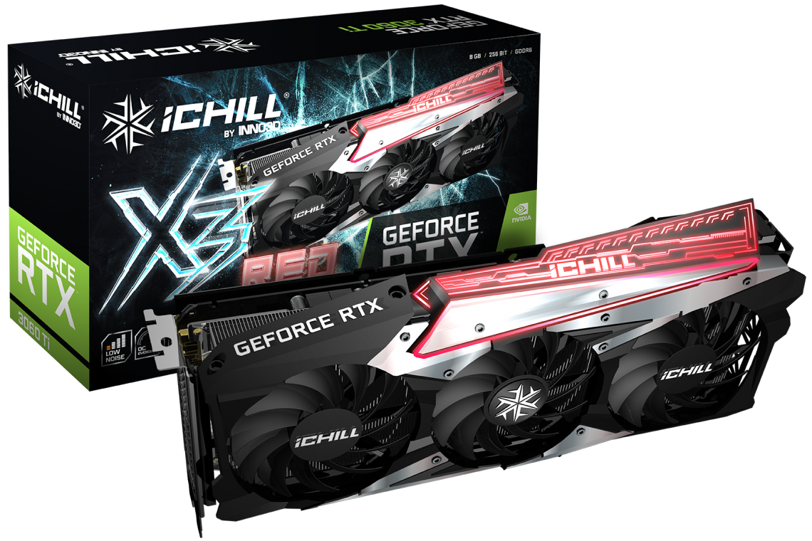 Inno3d geforce rtx 3060 ti ichill x3 red обзор