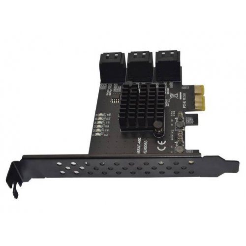 Купити Контролер T-Adapter PCI-E x1 to 6 x SATA ASM1166 - ціна в Києві, Львові, Вінниці, Хмельницькому, Франківську, Україні | інтернет-магазин TELEMART.UA фото