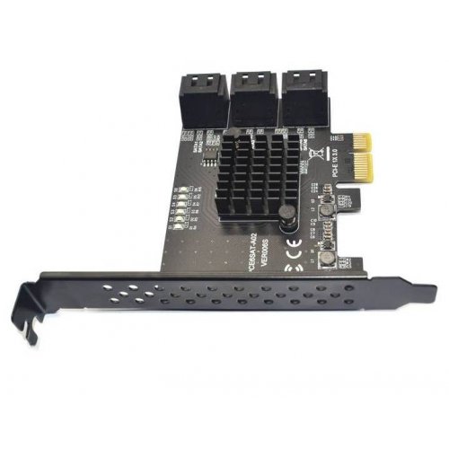 Купити Контролер T-Adapter PCI-E x1 to 6 x SATA ASM1166 - ціна в Києві, Львові, Вінниці, Хмельницькому, Франківську, Україні | інтернет-магазин TELEMART.UA фото