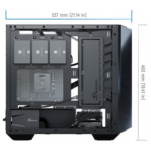 Продати Корпус Seasonic SYNCRO Q704 Tempered Glass без БП Black за Trade-In у інтернет-магазині Телемарт - Київ, Дніпро, Україна фото