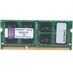 Фото ОЗУ Kingston SODIMM DDR3 8GB 1600Mhz ValueRAM (KVR16LS11/8WP)