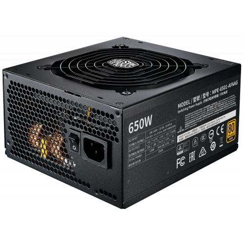 Продать Блок питания Cooler Master MWE Gold V2 650W (MPE-6501-AFAAG-EU) по Trade-In интернет-магазине Телемарт - Киев, Днепр, Украина фото