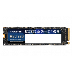 Фото SSD-диск Gigabyte M30 3D NAND TLC 1TB M.2 (2280 PCI-E) NVMe 1.3 (GP-GM301TB-G)